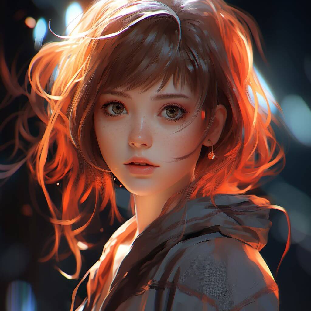 Ai Anime Girl Generated by Xinva